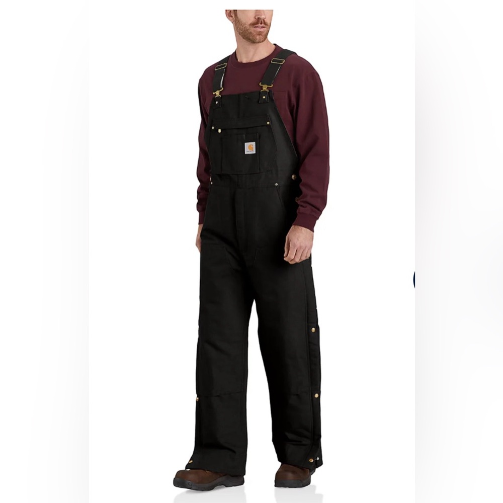 Carhartt Men's Insulated Bib Overalls - Black
Size 44x30